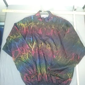 100% POLYESTER PULL OVER WIND BREAKER SILK LIKE #1